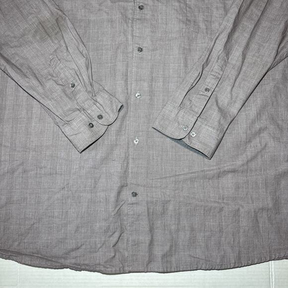 Claiborne Men's 3XLT Stretch Button-Up Long Sleeve Casual Shirt Light Purple - Picture 4 of 9